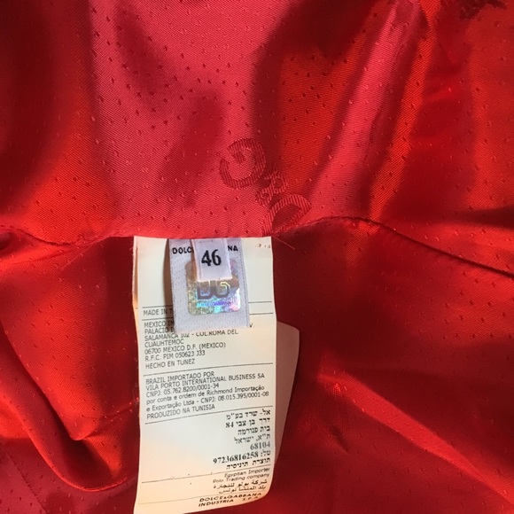 Dolce & Gabbana Wool Coat with Leather - Picture 7 of 8